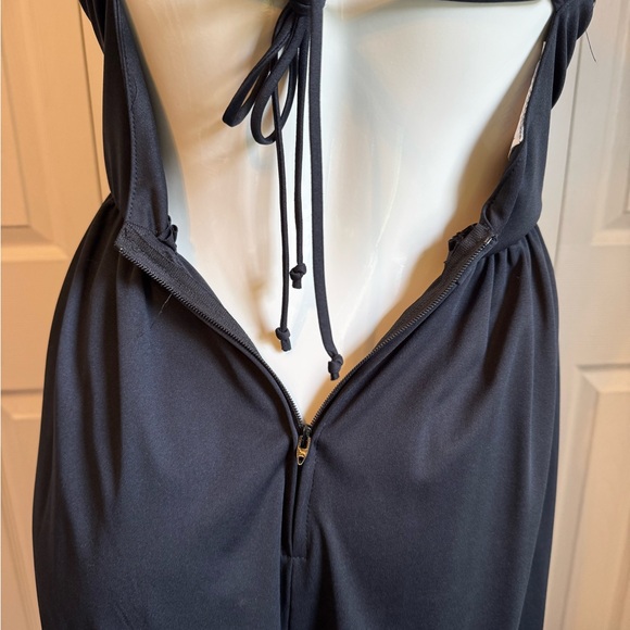 Ford Black Ruched Cowl Neck Midi Dress - Picture 9 of 12